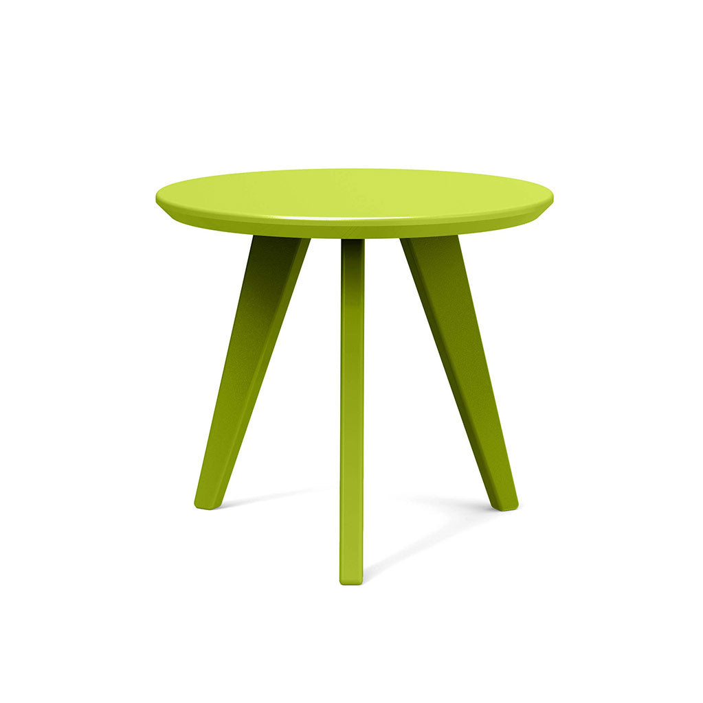 leaf green studio shot of round satellite end table 18 inch