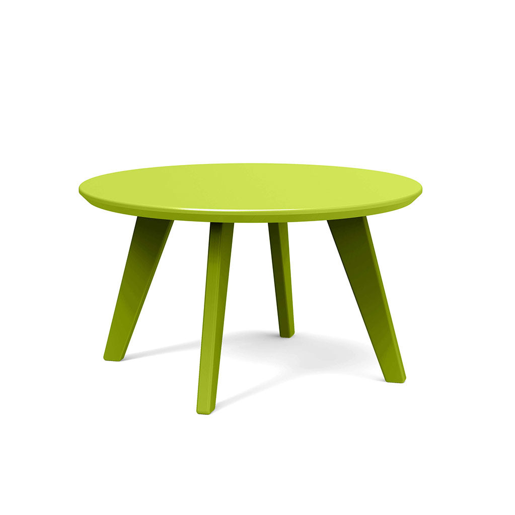 leaf green studio shot of round satellite end table 26 inch