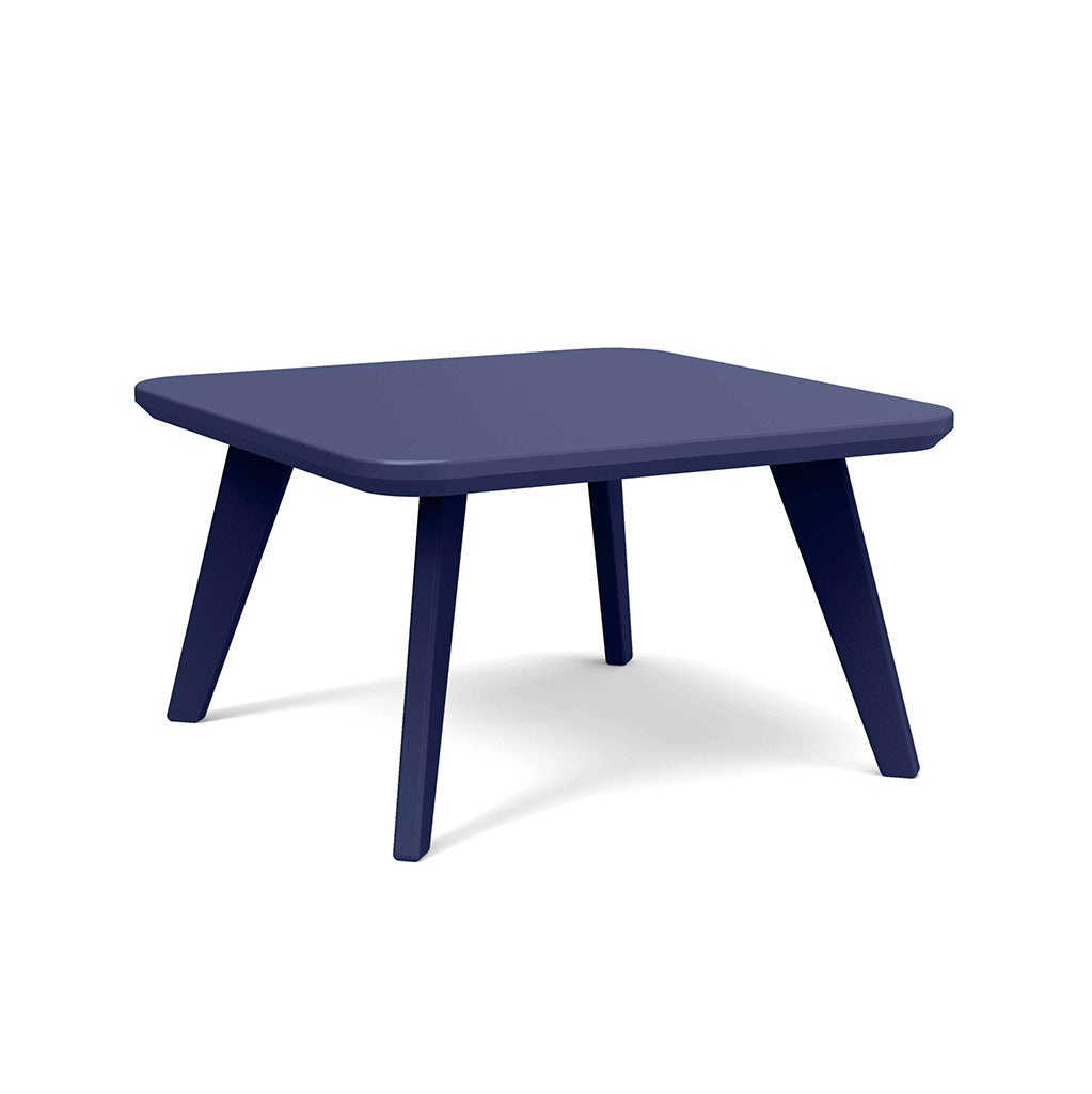 navy studio shot of square satellite end table 26 inch